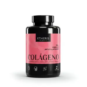 Colágeno Etheris con ácido hialurónico, biotina y coenzima Q10 en cápsulas