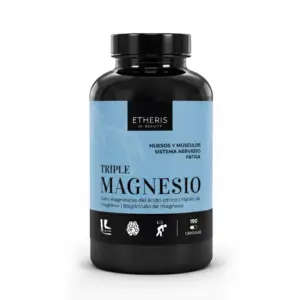 Triple Magnesio Etheris en cápsulas con citrato, malato y bisglicinato de magnesio